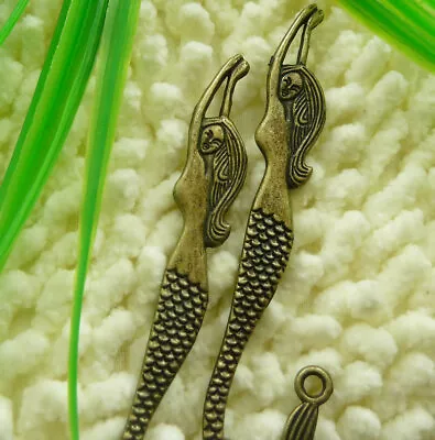 42 Pcs Bronze Plated Mermaid Bookmarks 84X22MM S2062 DIY Jewelry Making • $14.96