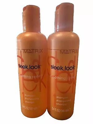 Matrix Sleek Look Smoothing System Shampoo 3.4 Oz. Travel Size Bottles X2 FAST • $16