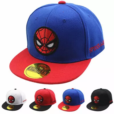 £5.99 • Buy Spiderman Boys Girls Baseball Cap Kid Snapback Toddler Sports Sun Hat Adjustable