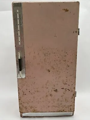 Vintage 1950’s Play Kitchen Refrigerator By Nassau 15” Pink Magnet Door • $13.04