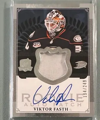 2013-14 Upper Deck The Cup Rookie Patch Autograph #116 VIKTOR FASTH 194/249 • $15.99