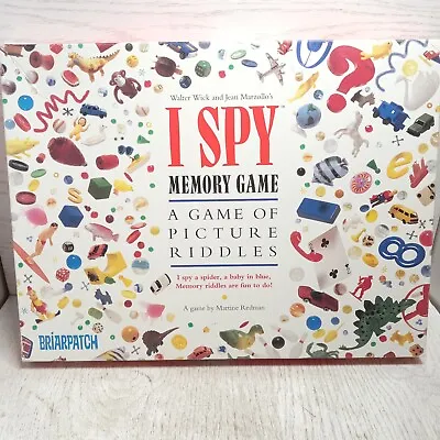 Vintage I Spy Memory Game By Briarpatch 1995 A Kids Game Of Picture Riddles • $12.94