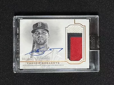 2020 Topps Dynasty Xander Bogaerts 10/10 Patch AUTO Last 1/1 Made Dynastic Data • $99