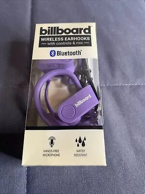 Billboard Wireless Ear Hooks With Controls And Mic Also Waterproof. Purple • $9.99