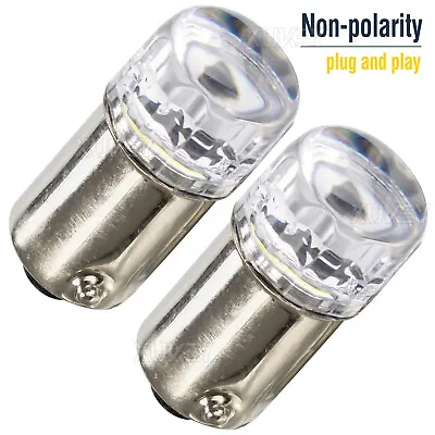 2x 12v Ba9s Bayonet Led Light Bulb White 2smd 2835 Parker Car Globe Interior Le • $8.59