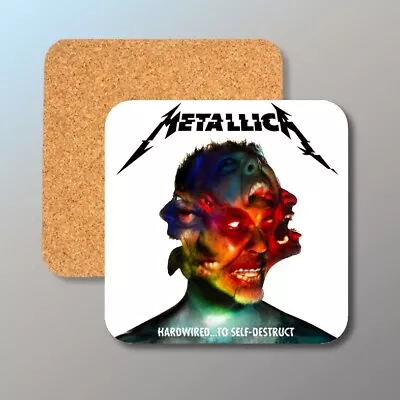 Metallica - Hardwired To Self Destruct - Cork Backed Coaster - FREE Shipping • £6