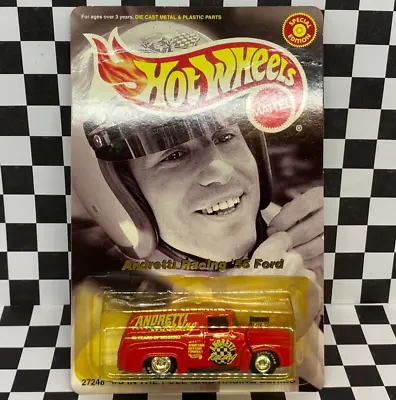 Hot Wheels 1999 Full Grid Racing Series Red Mario Andretti 1956 Ford Truck 1/64 • $10