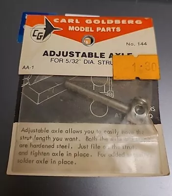 Vintage Carl Goldberg Original Airplane RC Part #144 Adjustable Axle NOS  5/32  • $9.99