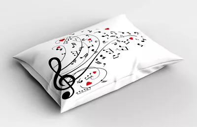 Music Pillow Sham Treble Chef Music Melodies • £14.99