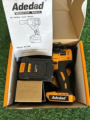 Adedad Cordless Impact Wrench 1/2 Inch 20V Brushless Impact Gun • $59.99