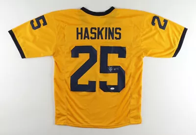 Hassan Haskins Signed Michigan Wolverines Throwback Jersey (JSA Holo) Senior. RB • $159.95