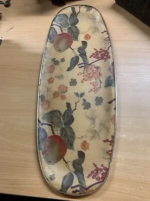 Rare Vintage Plastic Resin Lightweight Oval Serving Tray (p3) Ref:tr1 • $17.69