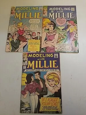 Silver Age Marvel Comics Modeling With Millie Lot Of 3 Mid Grade See Description • $37.50