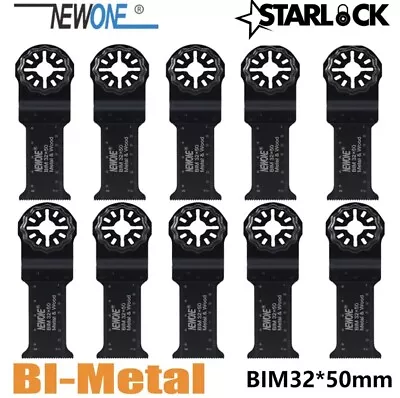 Starlock Compatible Multi Tool Blade Set Bosch Fein Makita 32x50mm 10 Pack • £25