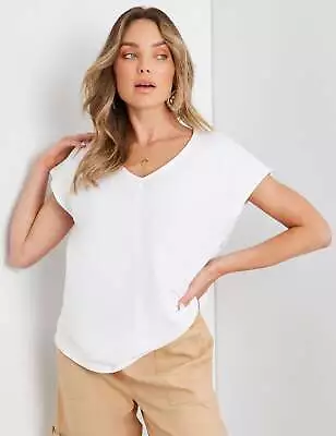 ROCKMANS - Womens Tops -  Extend Sleeve Placket Detail T-Shirt • $10.57