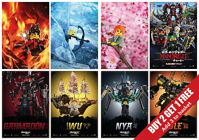 The Lego Ninjago Movie Poster Prints - A6 A5 A4 A3 - Buy 2 Get 1 Free • £1.49