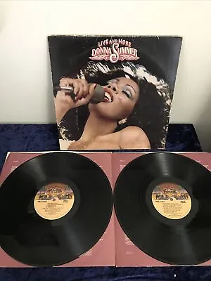 $9 • Buy DONNA SUMMER - Live And More - 2XLP 1978 DISCO POP Vinyl Record Album ART JACKET