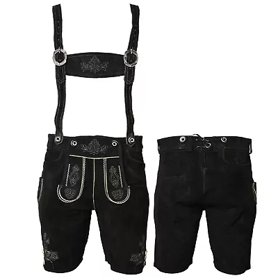 Bavarian Trachten Men German Lederhosen With Suspenders Oktoberfest Outfit Long • $79.90