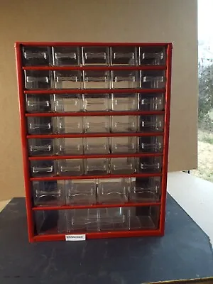 VTG 35 Drawer Flambeau Metal Storage Part Bin Cabinet Organizer USA (Pls Read) • $54.49