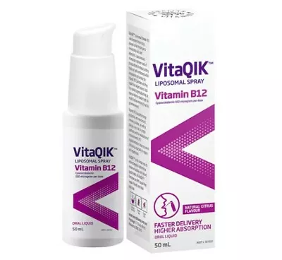 Henry Blooms VitaQIK Liposomal Spray Vitamin B12 50ml RRP $59.95 • $24.95