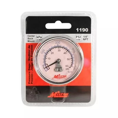 Milton® 1/4  NPT Mini Pressure Gauge (1190) • $8.57