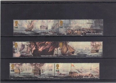 £2.50 • Buy GB 2005 - BICENTENARY OF THE BATTLE OF TRAFALGAR (1st ISSUE)  SET  M.N.H.