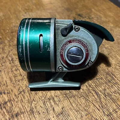 Vintage Heddon 185 Convertible Fishing Reel Green Green Handle Daisy Japan • $25