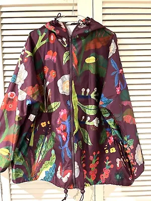 Cute GORMAN X Monika Forsberg “Garden” Raincoat Coat Jacket * Size M/L • $125