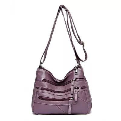 Leather Handbags Purses Crossbody Multi Pocket Women Shoulder Bag Pocketbooks • $18.09