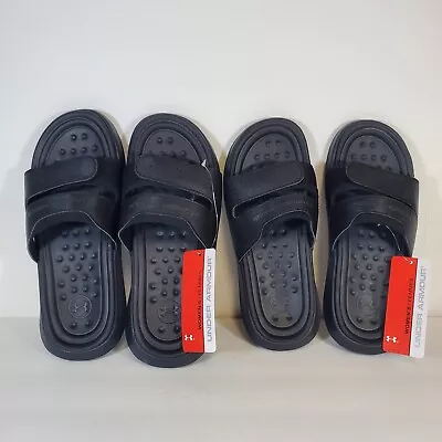 Under Armour UA Women's Ansa Studio Cushion Slip On Slide Sandals Black -Select- • $29.95