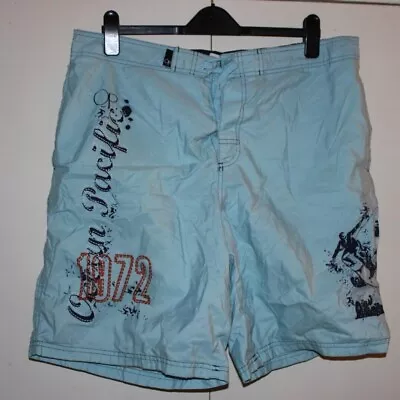 Men's Ocean Pacific Swimwear Mint Blue Swimming Trunks Size XL • £1