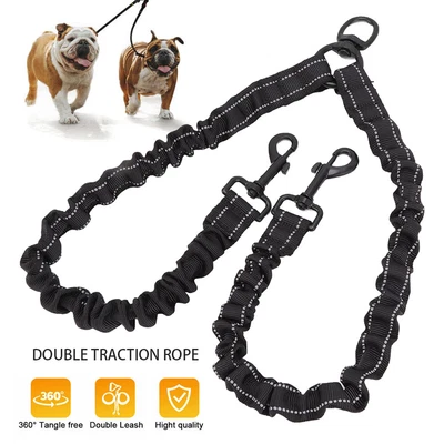 $14.79 • Buy Two Way Double Dog Leash Lead Walk 2 Dogs With One Lead Coupler Two Way Lead AUS