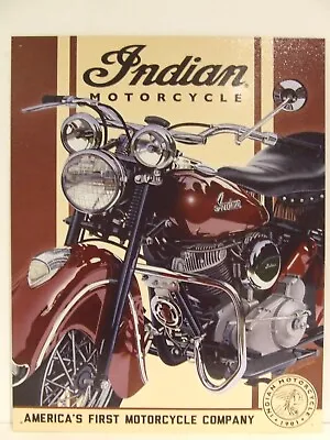 Indian Motorcycle 1948 Metal Sign Large 31.5 Cm Wide X 40.5 Cm Length USA Made • $39.95