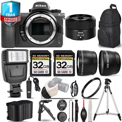 Nikon Z7 II Camera +28mm F/2.8 Lens +Flash +1yr Warranty +64GB And More! • $2599.99