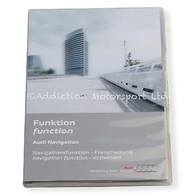 £349.99 • Buy GENUINE Audi A3 S3 RS3 Sat Nav Navigation Function Activation DVD - 8V0063192