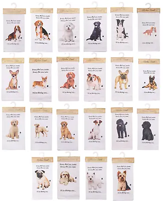 Dog Tea Towel Breed Image & Funny 'Watching You' Wording Dog Lover Novelty Gift • £8.95