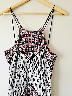 TIGERLILY Paisley Slinky Sleeveless Shift Mini Dress SIZE 8 • $34.50