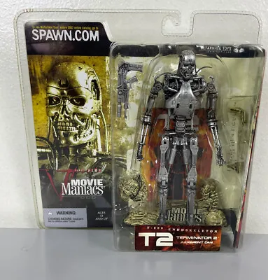 2002 McFarlane Movie Maniacs Series 5 T-800 Endoskeleton Figure Terminator 2 T2 • $45.99