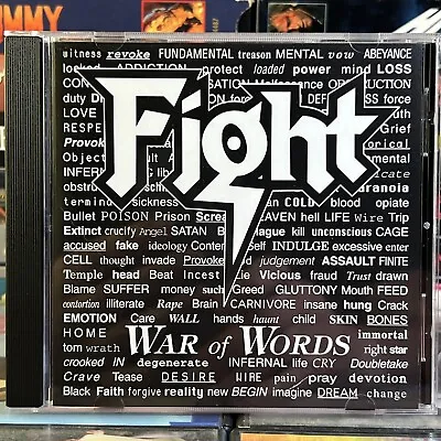 Fight War Of Words 1993 CD Rob Halford Judas Priest Racer X Steel Panther Metal • $16.99