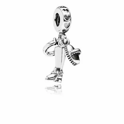 $56.96 • Buy Authentic Retired PANDORA Sterling Silver Equestrian LUCKY Dangle Charm - 791265