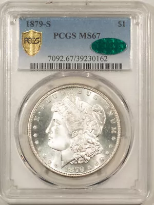 1879-s Morgan Dollar - Pcgs Ms-67 Cac Blazing White & Pq 67+ Quality Pristine! • $1395