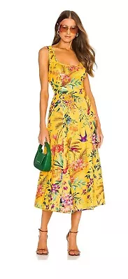 Zimmermann Floral Tropicana Cut Out Dress - Size 0/8 Au/4 Us (rrp $595) • $300
