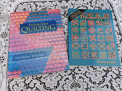 2 Vintage Quilting Books- The Fine Art Of Quilting & The New Sampler Quilt  • £13.99