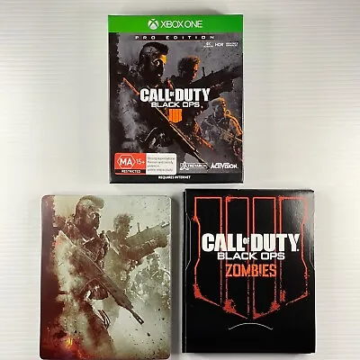 Call Of Duty Black Ops 4 - Pro Edition Box Set (No Phone Pop) - Xbox One • $49.90