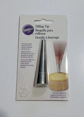 £2.94 • Buy Wilton Filling Tip Tapered Bismarck Stainless Steel Metal New