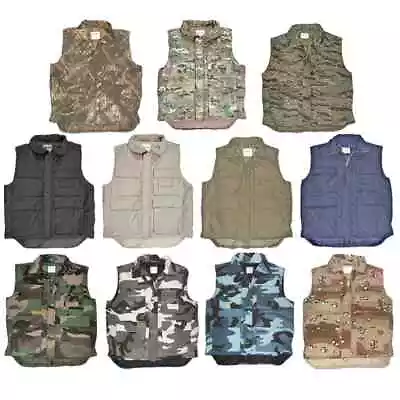 Body Warmer Army Camo Multicam Military Combat Hunting Padded Fishing Vest • £12.95