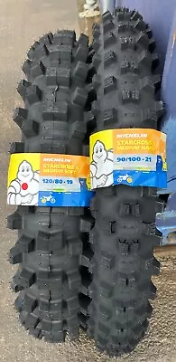 MICHELIN STARCROSS 6 Tyre COMBO 120/80/19 (MS) + 90/100/21 (MH). MX EVO • $224.02