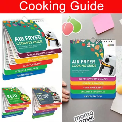 Air Fryer Magnetic Cheat Magnets Cooking Guide Booklet Air Fryer Cheat Sheet • $8.99