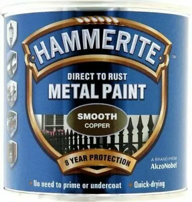 £8.95 • Buy Hammerite -  Smooth Hammered Satin Paint - All Colours -  250ml