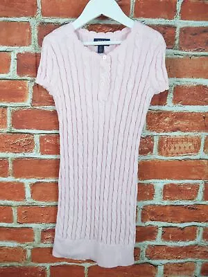 £13.59 • Buy Girls Polo Ralph Lauren Size Small Age 7 Yrs Pink Cable Knit Jumper Dress 122cm